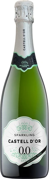 Вино безалкогольне ігристе біле напівсухе Sparkling Castell D&#039;Or, 0.75 л