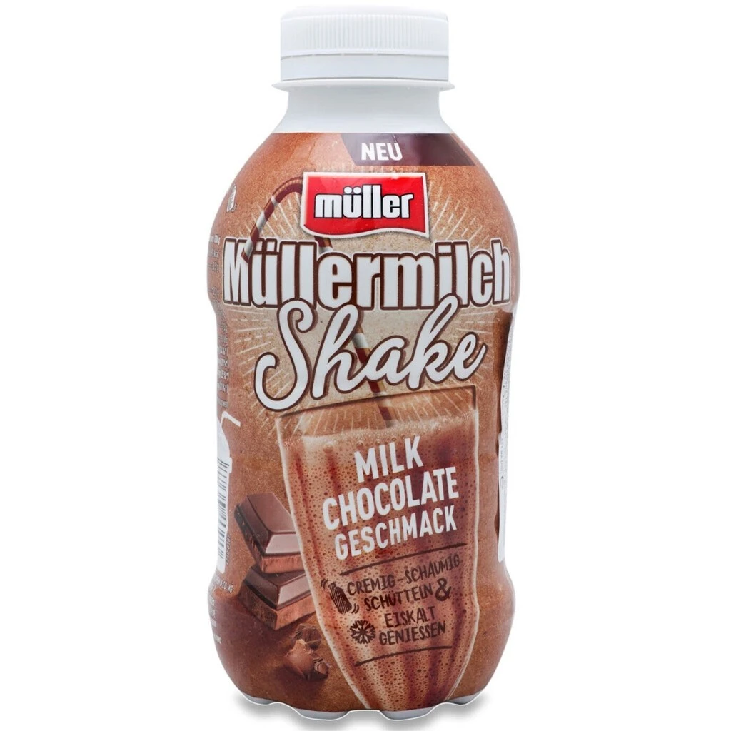 Молочний ароматизований шейк Mullermilch 3.5% [Молочний шоколадk Muller, 400 г