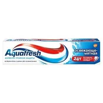Паста зубна Освіжаюче-м&#039;ятна Aquafresh, 50 мл