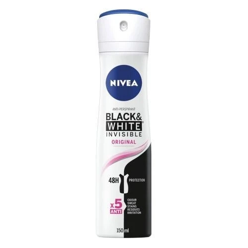 Антиперспірант Невидимий Clear Чорне та Біле Nivea, 150 мл