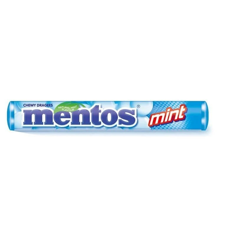 Драже жувальне зі смаком М&#039;яти Mentos, 37 г
