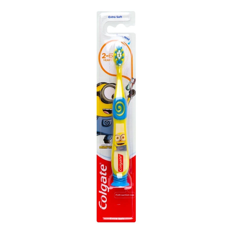 Щітка зубна для дітей 2-6 років на присосці Extra Soft Minions Colgate, шт