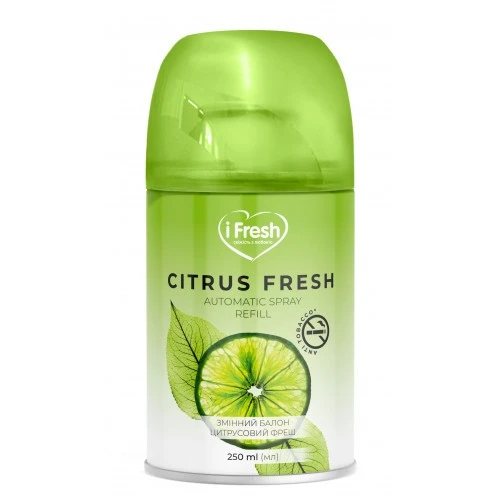 Змінний балон д/освіжувача повітря citrus fresh !Fresh, 250 мл