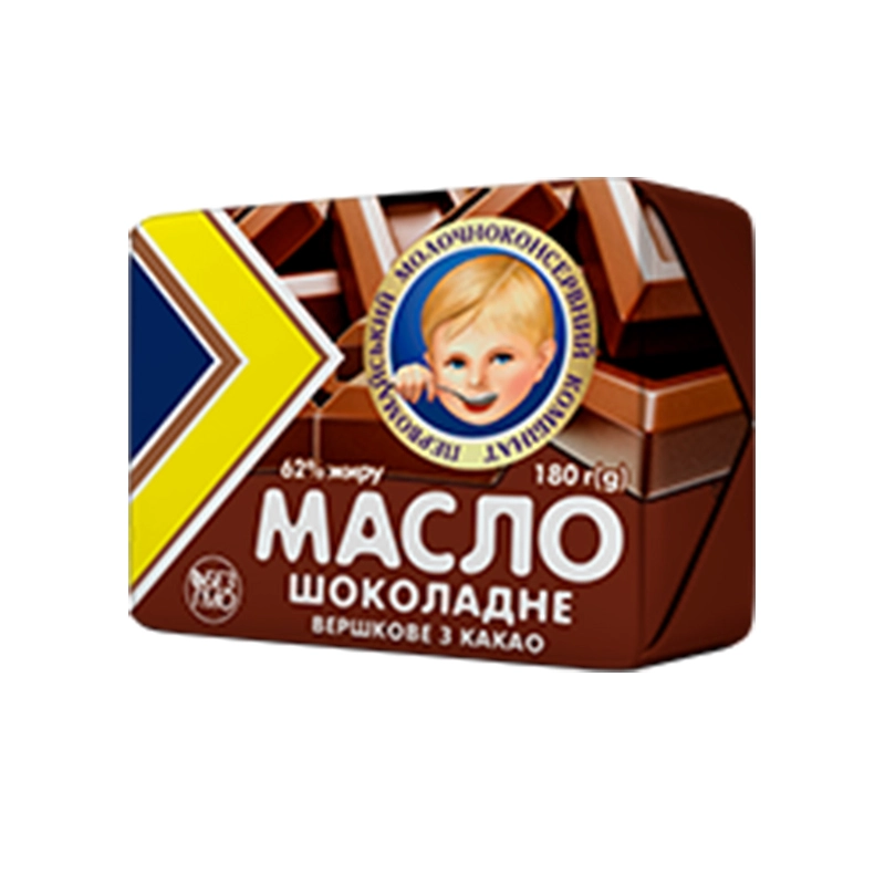 Масло вершкове 62% з какао Шоколадне МПК, 180 г