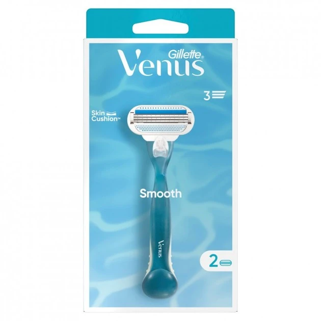 Бритва з 2 змінними картриджами Smooth Venus Gillette, шт