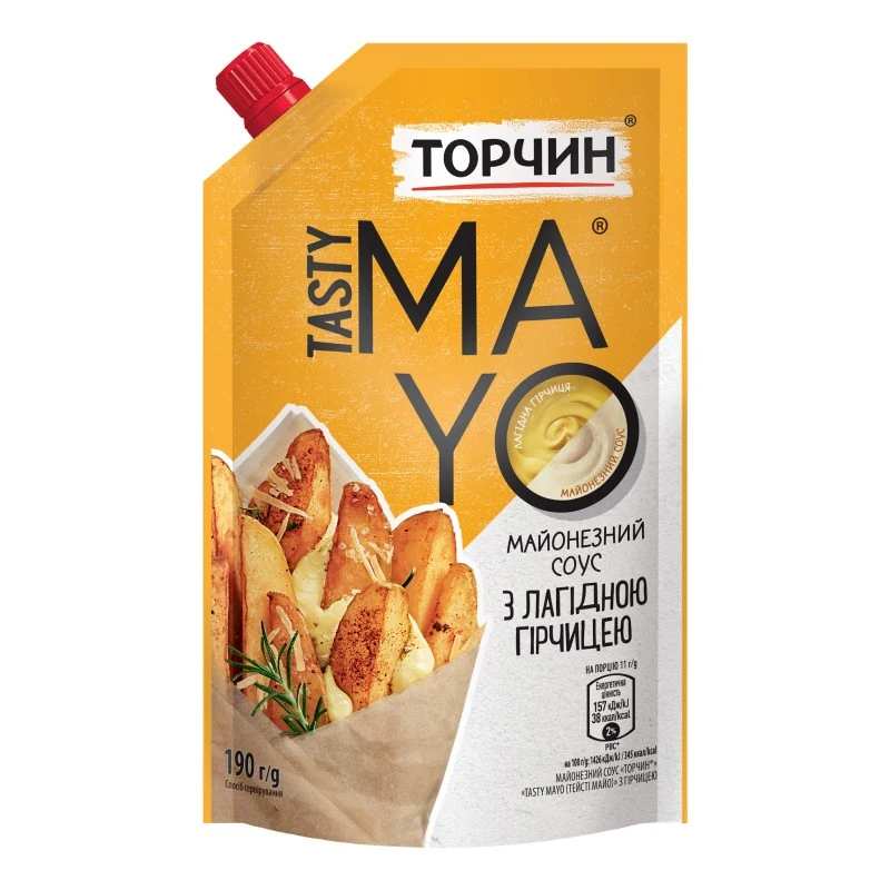 Соус майонезний з гірчицею Tasty Mayo Торчин, 190 г
