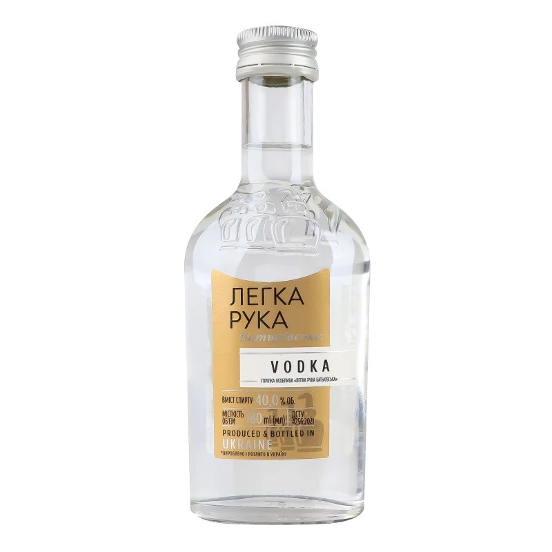 Горілка особлива Батьківська Легка рука, 0.18 л