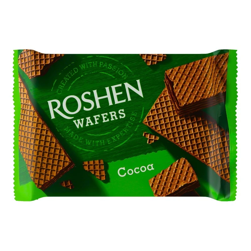 Вафлі Cocoa Wafers Roshen, 72 г