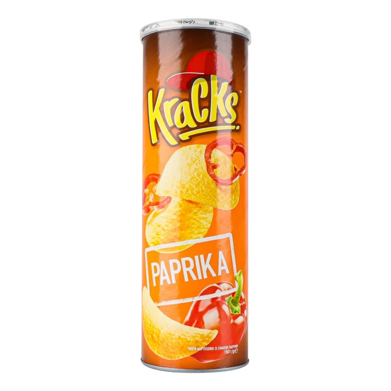 Чіпси зі смаком паприки Kraks, 160 г