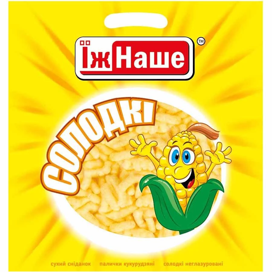 Кукурудзяні палички Солодкі Їж Наше, 150 г