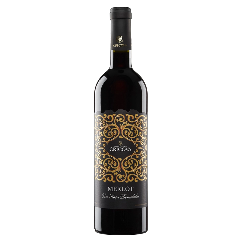 Вино червоне напівсолодке Merlot Cricova, 0.75 л