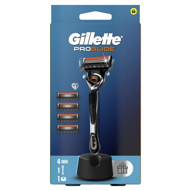 Бритва ProGlide Fusion з 4 змінними касетами+підставка для бритви Gillette, шт