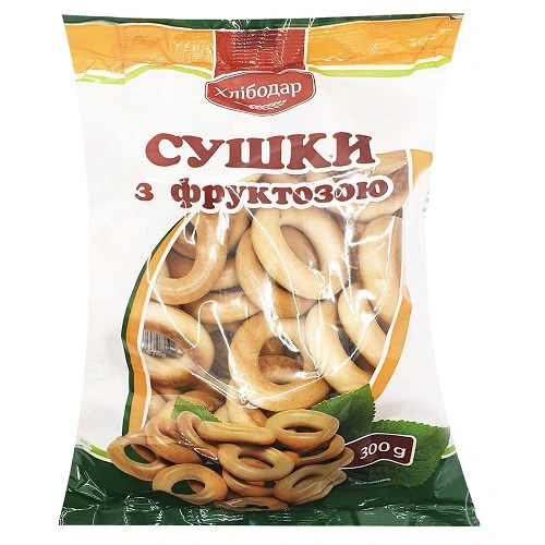 Сушка з фруктозою Хлібодар, 300 г