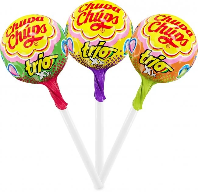 Карамель на паличці XXL Trio Chupa Chups, 29 г/шт