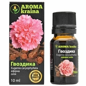 Ефірна олія Гвоздика Aroma kraina, 10 мл