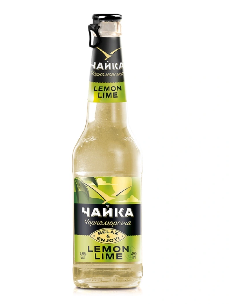 Пиво спеціальне світле пастеризоване фільтроване Lemon-lime Чорноморська Чайка, 0.45 л