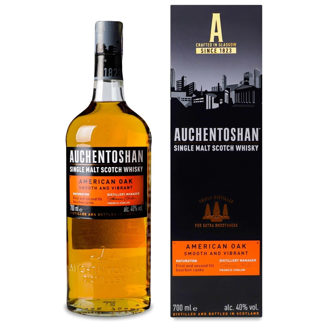 Віскі 8 років витримки American Oak Auchentoshan, 0.7 л