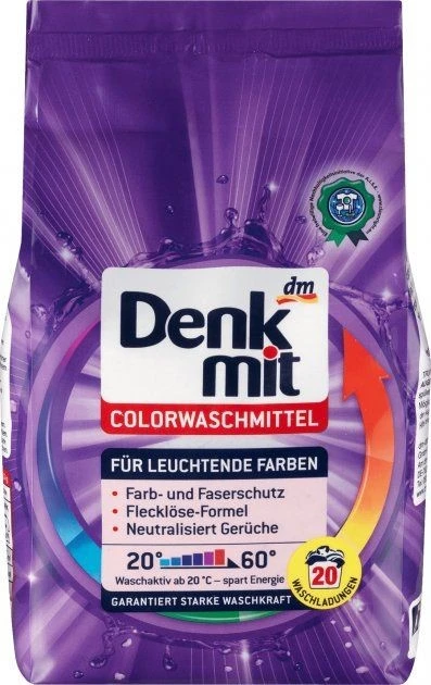 Порошок для прання кольорових речей (20 прань) Denkmit, 1.35 кг