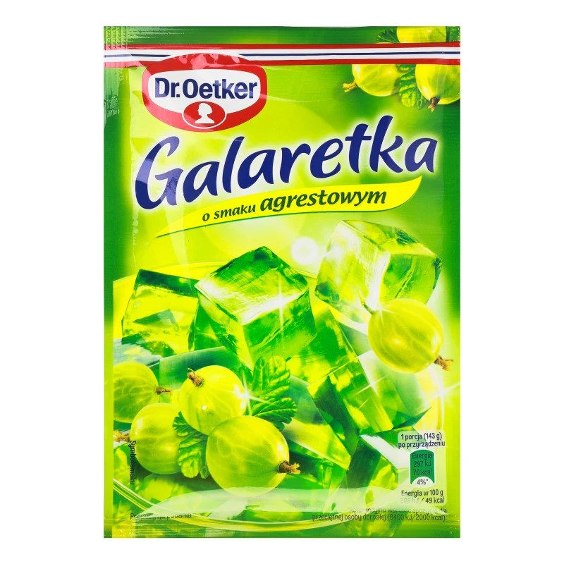 Желе Галеретка смак агрусу Dr.Oetker,72 г