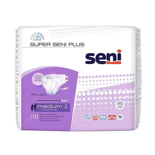 Підгузки для дорослих Super Plus Medium Seni, 10 шт/уп.