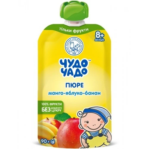 Пюре манго-яблуко-банан Чудо Чадо, 90 г