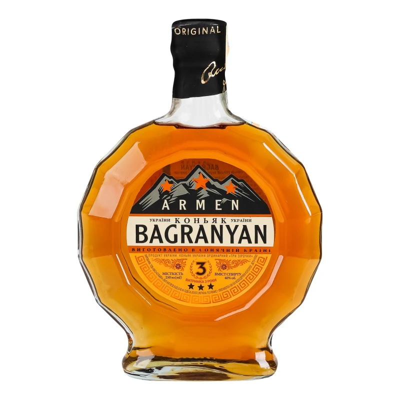 Коньяк 3 зірок Armen Bagranyan, 0.25 л