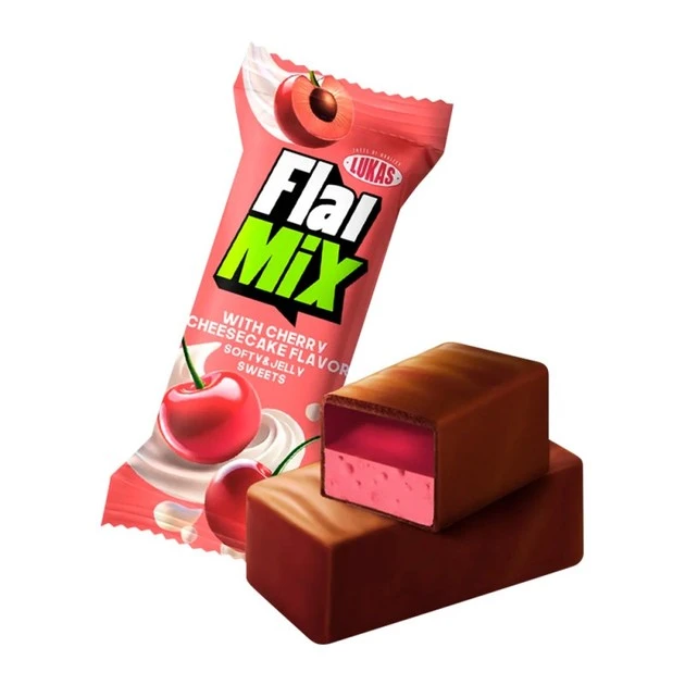 Цукерки FlaiMix зі смаком вишні чізкейка Лукас