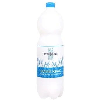 Квас живий Білий Арсеніївський, 1.5 л