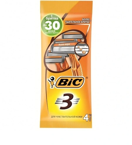 Набір бритв без змінних катриджів 3 Bic, 4 шт