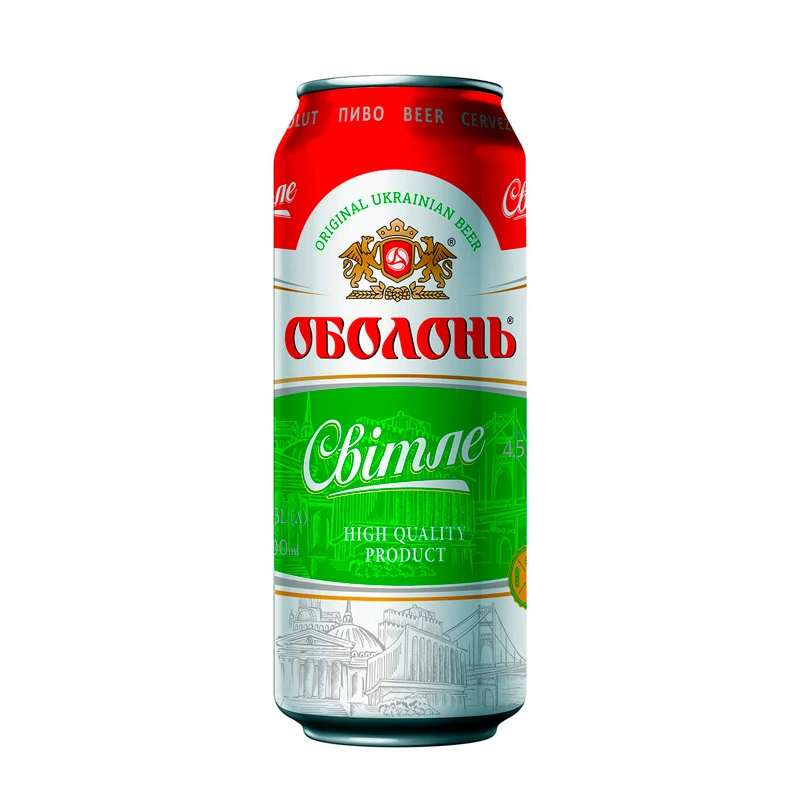 Пиво світле ж/б Оболонь, 0.5 л