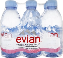 Вода мінеральна негазована Evian п/пл 0.33л