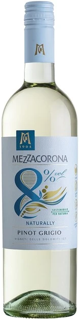 Вино біле напівсолодке 8 Pinot Grigio Trentino Mezzacorona, 0.75 л