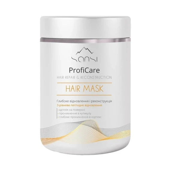 Маска для волосся Глибоке вiдновлення i реконструкцiя Hair repair&amp;Reconstruction ProfiCare Sansi 1л