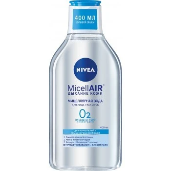 Вода міцелярна Дихання шкіри MicellAir Nivea, 400мл