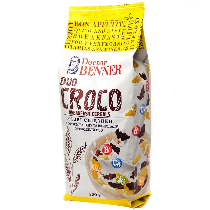 Сухий сніданок Duo croco Doctor Benner, 150 г