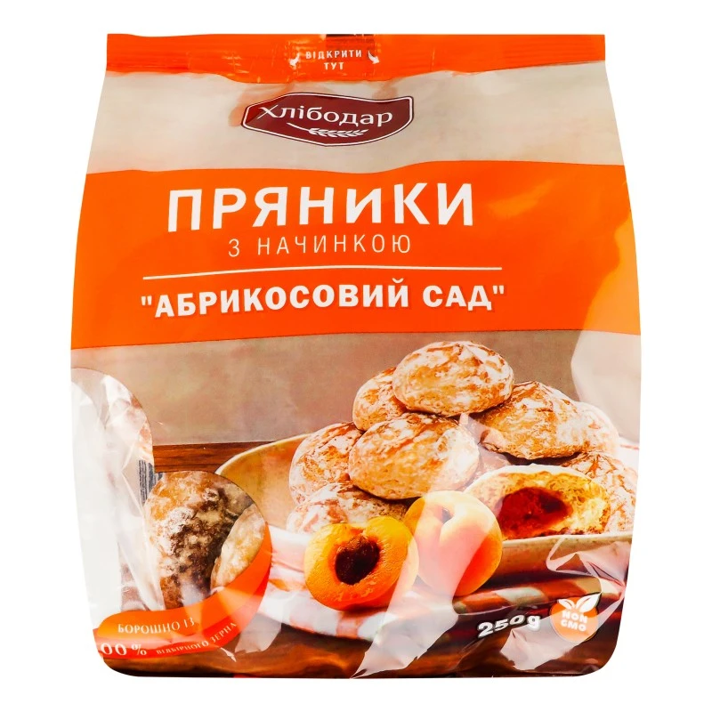 Пряники Абрикосовий сад Хлібодар, 250 г