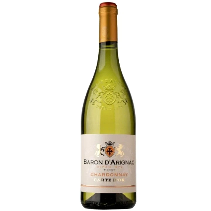 Вино біле сухе Chardonnay Baron dArignac, 0.75 л