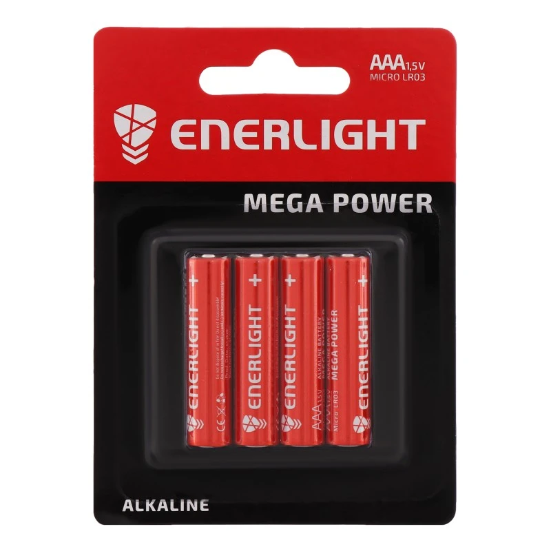 Батарейка AAA 1.5V Mega Power Enerlight, 4 шт