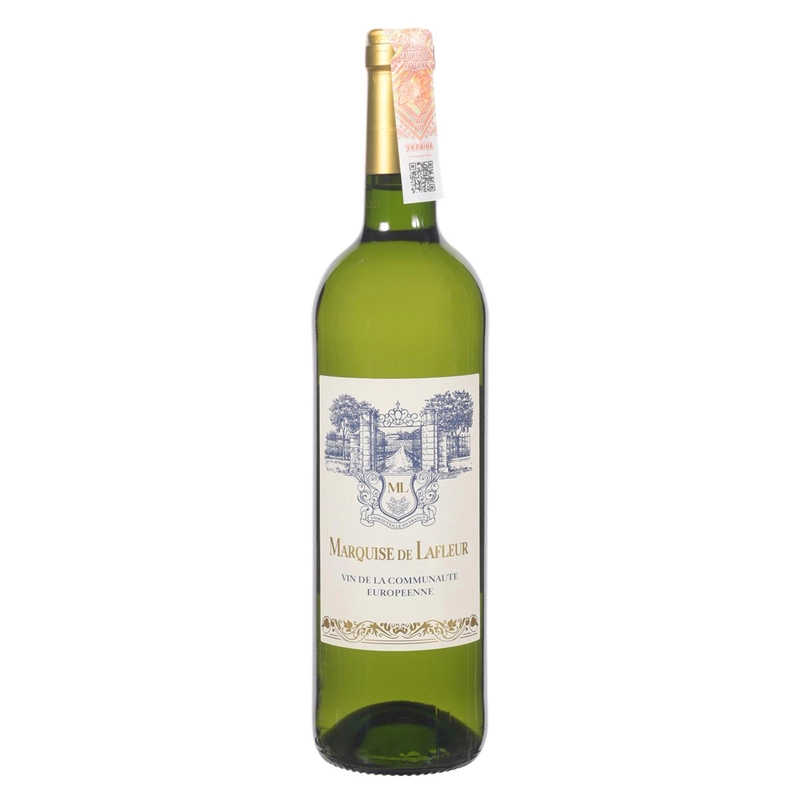Вино біле сухе Marquise de Lafleur, 0.75 л