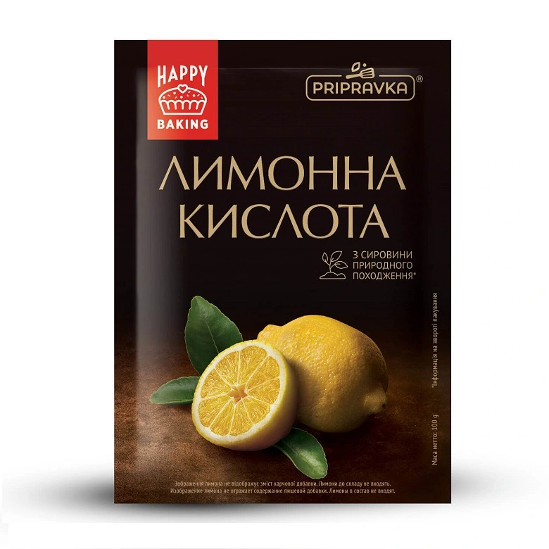 Лимонна кислота Приправка, 100 г