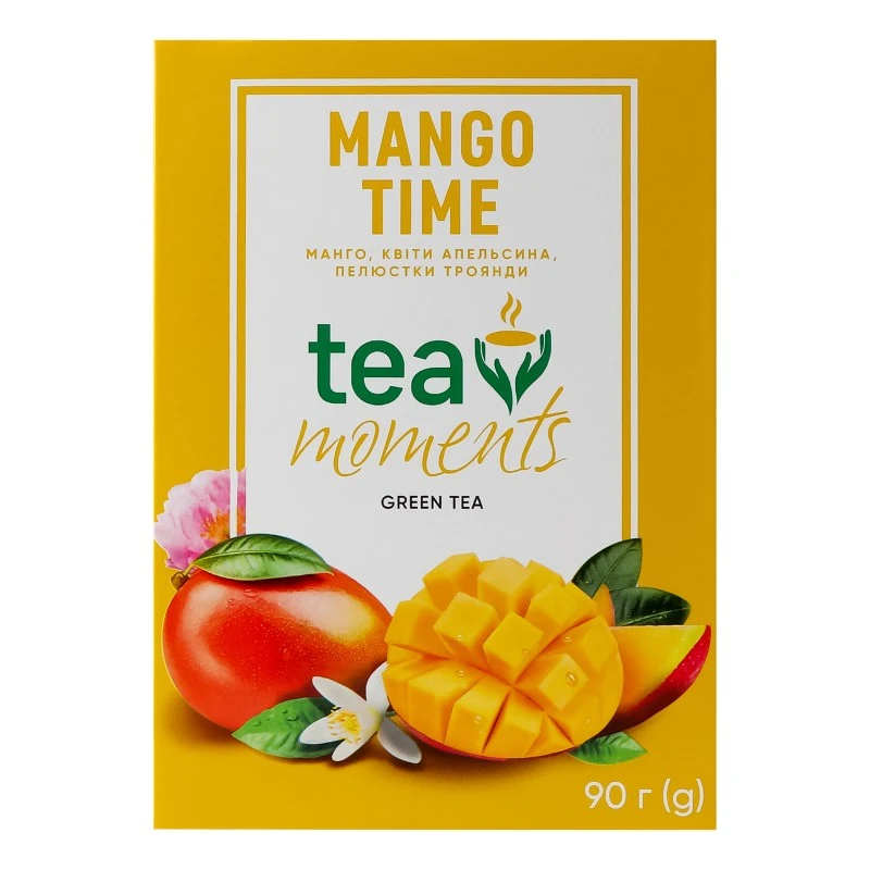 Чай листовий зелений Mango time Tea Moments, 90 г