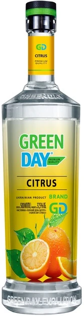 Настойка цитрус 40% Green Day, 0.5л