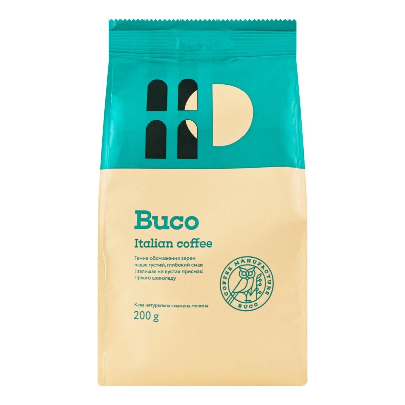 Кава мелена Italian coffee Buco, 200 г