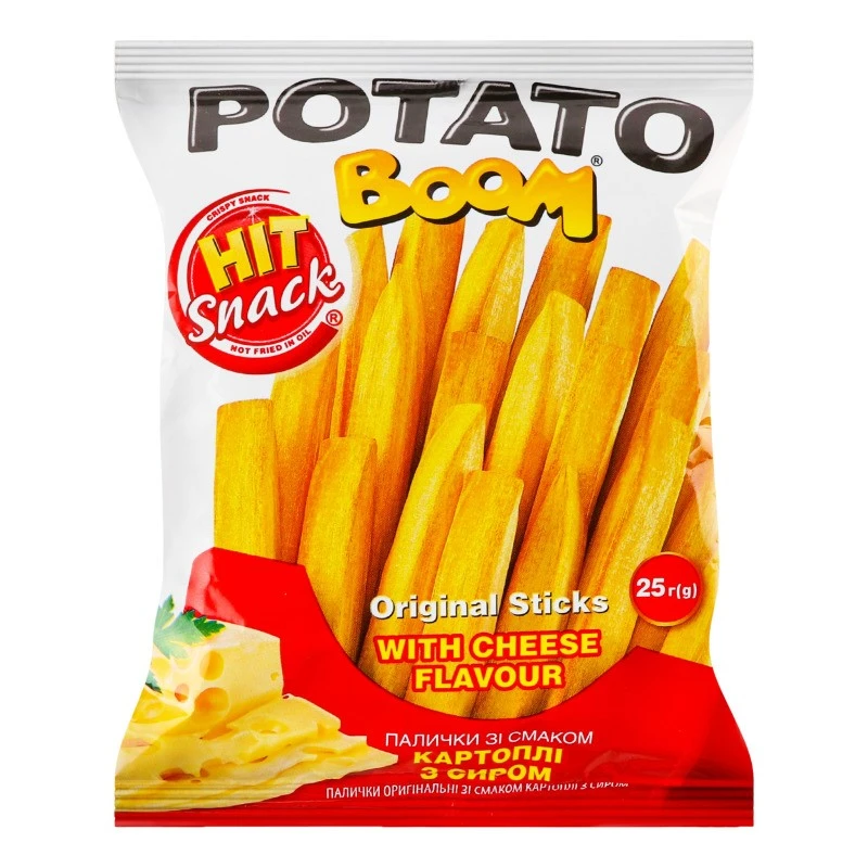 Палички оригінальні зі смаком картоплі із сиром Potato Boom, 25 г