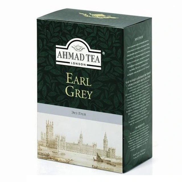 Чай листовий чорний Earl Grey Ahmad Tea, 200 г