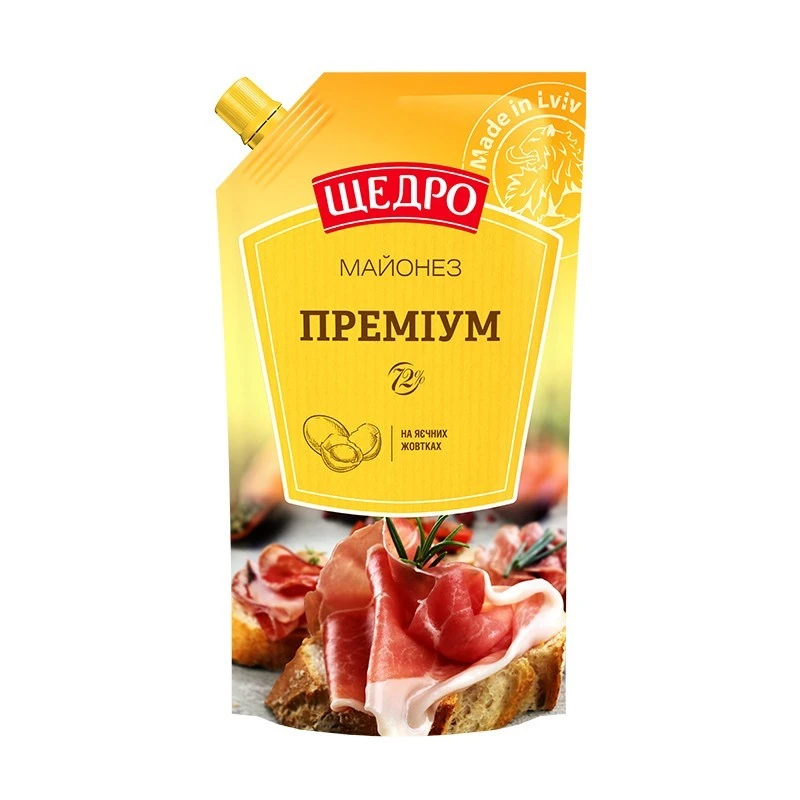 Майонез 72% Преміум Щедро, 500 г