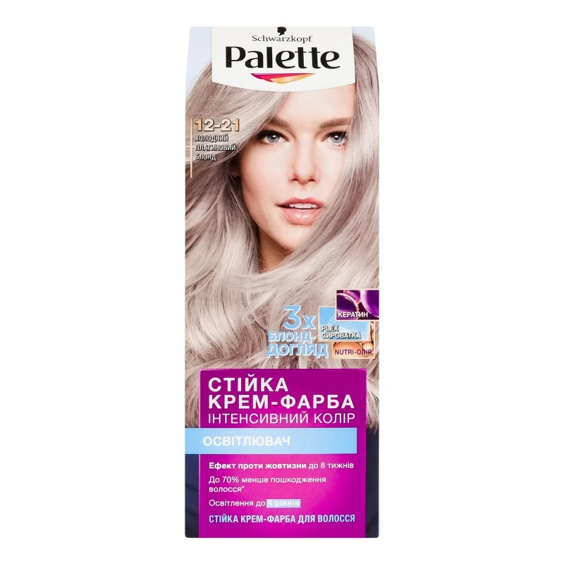 Крем-фарба для волосся 12-21 Palette, 1шт