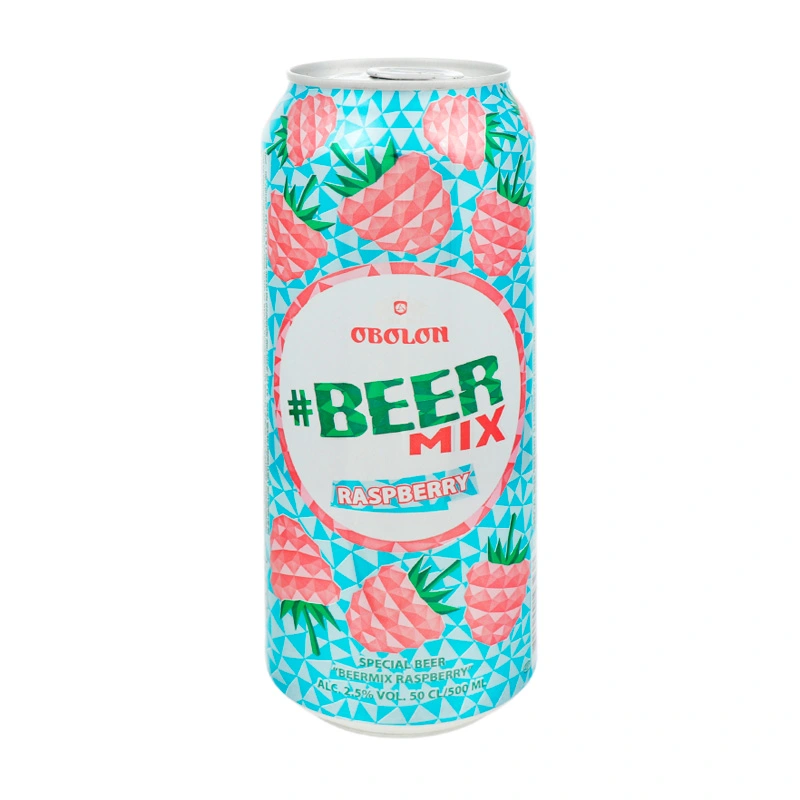Пиво спеціальне Малина ж/б BeerMix, 0.5 л