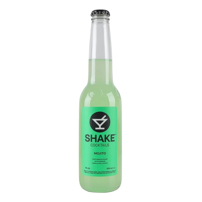Напій слабоалкогольний сильногазований Mojito Cocktails Shake, 0.33 л