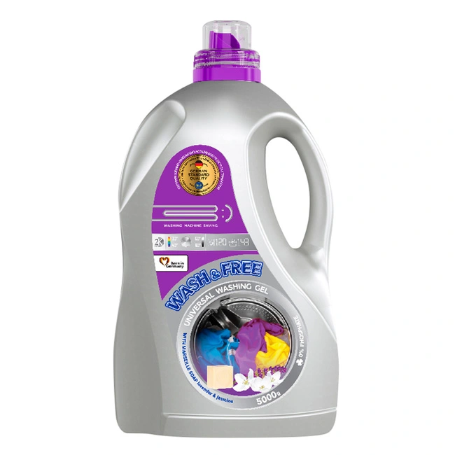Гель для прання універсальний жасмин та лаванда з марсельським милом Wash&amp;Freee, 2 л